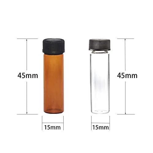 SUCOHANS 4ml Glass Vials with Black Phenolic Screw Caps | Sample & Storage Vials in India thumbnail 4