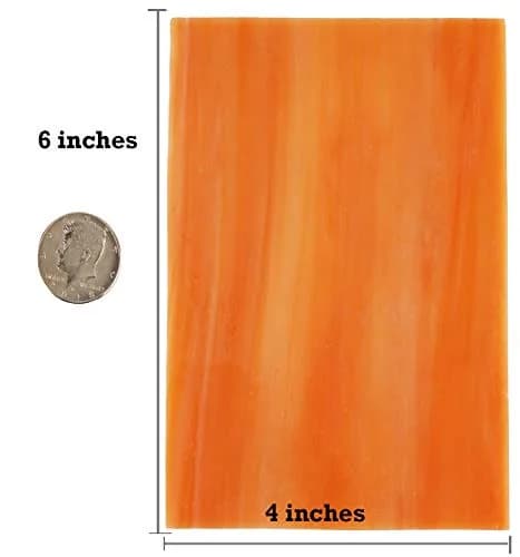 Lanyani 10 Sheets Variety Stained Glass Sheets Pack, 4 x 6 inch | Fall Colors Mosaic Tiles for Crafts thumbnail 6