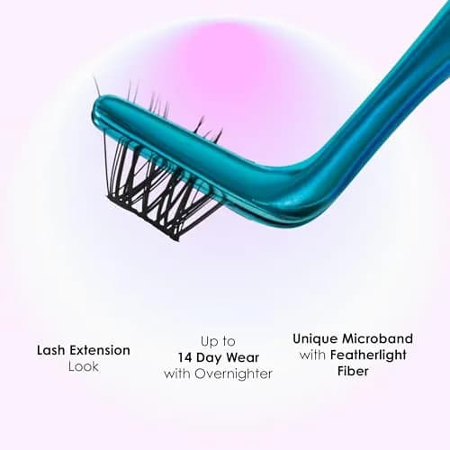 KISS Falscara DIY Lash Extension Starter Kit 10 Reusable Featherlight Wisps, Bond & Seal, Applicator thumbnail 3