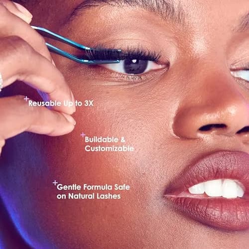KISS Falscara DIY Lash Extension Starter Kit 10 Reusable Featherlight Wisps, Bond & Seal, Applicator thumbnail 4