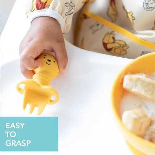 Bumkins Baby Utensils Set | Disney Silicone Chewtensils for Stage 1, Ages 6 Months+ | Winnie The Pooh thumbnail 3