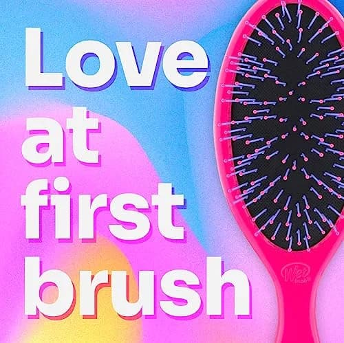 Wet Brush Thick Hair Detangling Brush, Pink, Ultra-Soft IntelliFlex Bristles Glide Through Tangles With Ease, Pain-Free Detangler for All Hair Types, Wet & Dry thumbnail 4