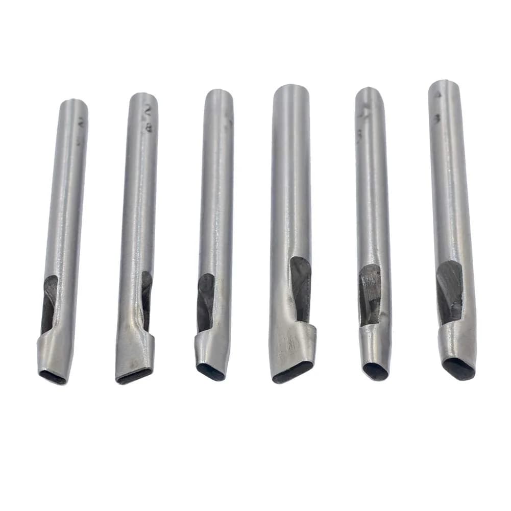 DGOL Leather Oval Hole Punch Kit 6 Sizes | Durable Carbon Steel, Easy to Use, 6 pcs - main product image