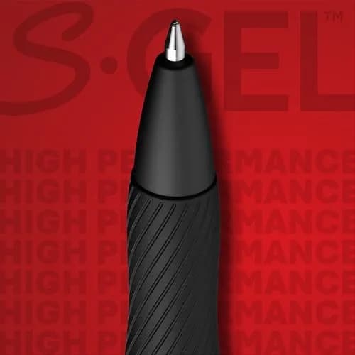 Sharpie S-Gel Gel Pens, Black Barrel, Medium Point (0.7mm), Black Gel Ink, 12 Count | Smooth Ink Flow for Students & Professionals thumbnail 4