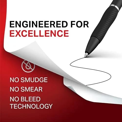 Sharpie S-Gel Gel Pens, Black Barrel, Medium Point (0.7mm), Black Gel Ink, 12 Count | Smooth Ink Flow for Students & Professionals thumbnail 2