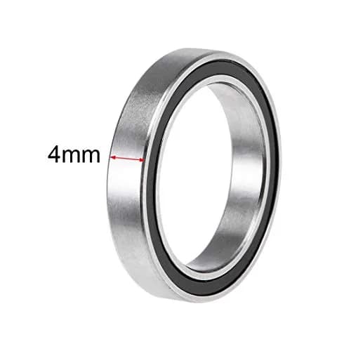 uxcell 6703-2RS Deep Groove Ball Bearings 17x23x4mm Chrome Steel Double Sealed (2 Pcs) | Industrial Grade Radial Ball Bearing thumbnail 3
