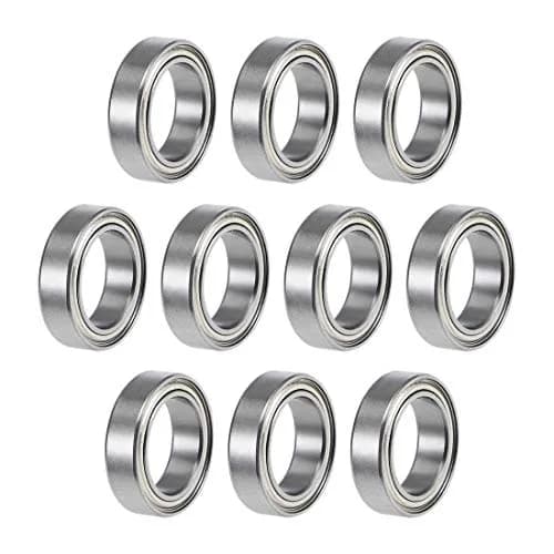 uxcell 6700ZZ Double Shielded Deep Groove Ball Bearings 10x15x4mm | 10 Pcs Chrome Steel thumbnail 1