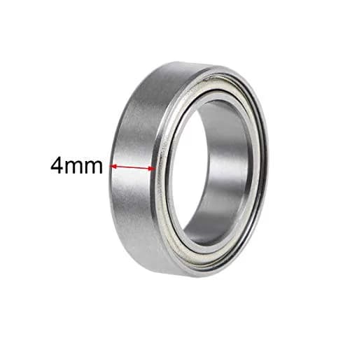 uxcell 6700ZZ Double Shielded Deep Groove Ball Bearings 10x15x4mm | 10 Pcs Chrome Steel thumbnail 3