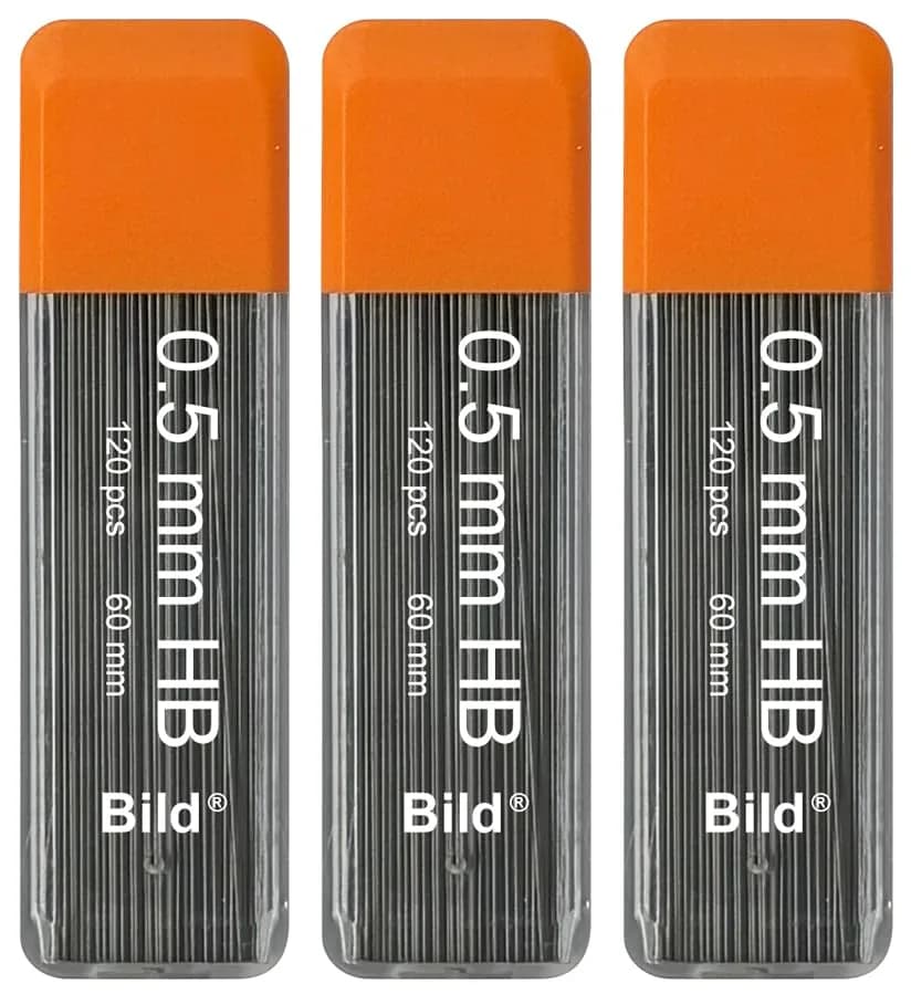 Bild Premium Mechanical Pencil Lead Refills (HB, 0.5 mm) | Smooth Dark Line, Break-Resistant thumbnail 2