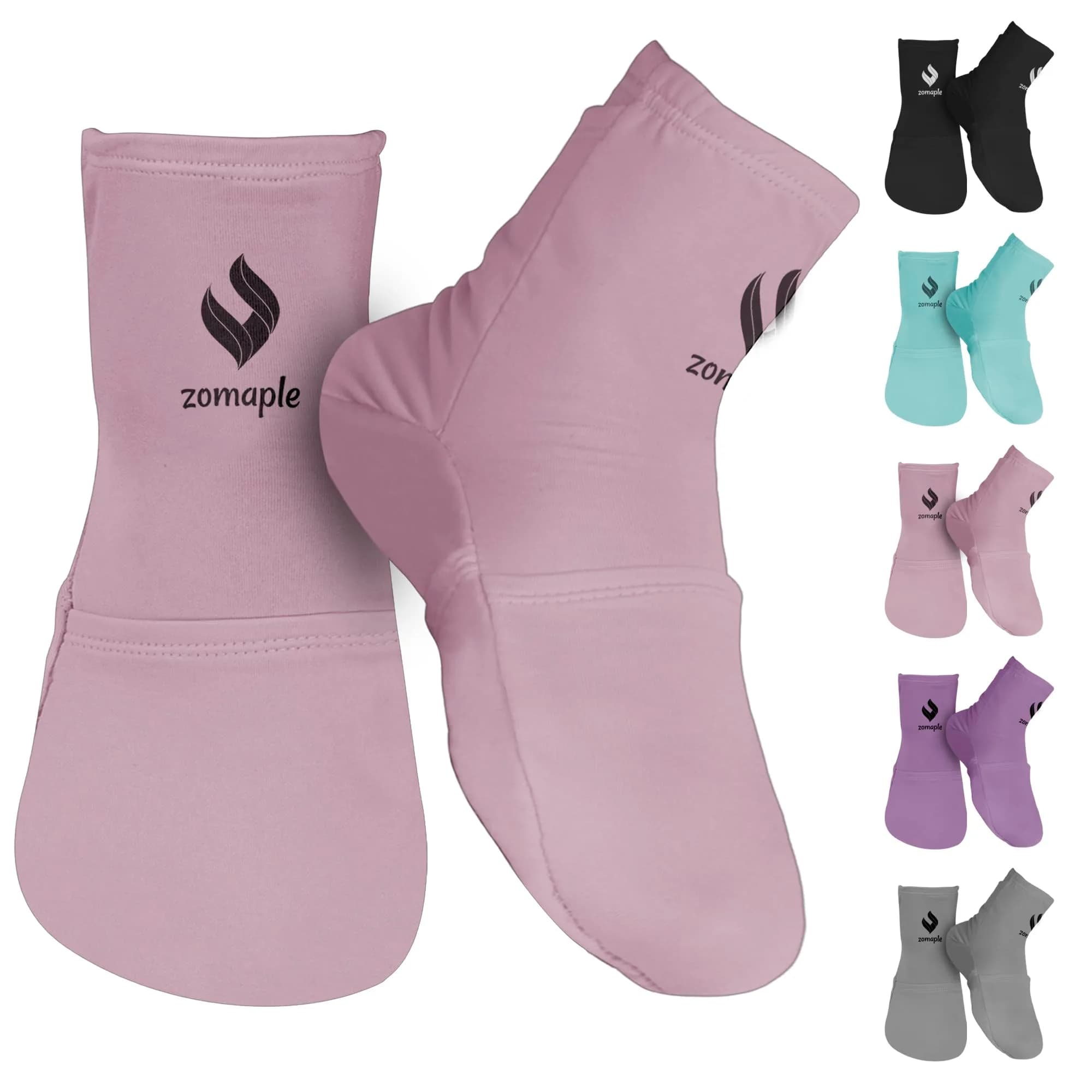Zomaple Cold Therapy Socks with Gel Packs for Neuropathy & Hot Feet Comfort, Large (2-Pack) — Lavender