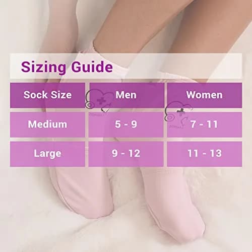 Zomaple Cold Therapy Socks with 2 Gel Packs, Medium, Lavender | Reusable Foot & Ankle Ice Wrap for Neuropathy & Hot Feet thumbnail 6