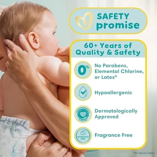Pampers Pure Baby Diapers Size 1 (8-14 lbs) 132 Count | Hypoallergenic & Leakproof thumbnail 4