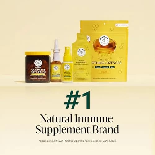 Beekeeper's Naturals Kids Propolis Immune Support Throat Spray 2 Fl Oz (Pack of 2) | Natural Immune Support & Sore Throat Relief thumbnail 4