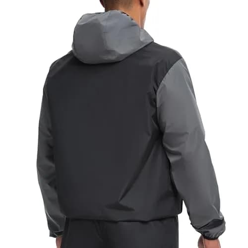 HOTSUIT Men's Sauna Suit Jacket Gray 5XL | Sweat-Inducing Workout Gear thumbnail 2