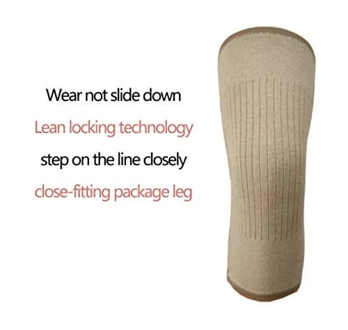 Flycheers Unisex Cashmere Wool Knee Brace Pads | Thermal Knee Support for Winter & Sports thumbnail 4