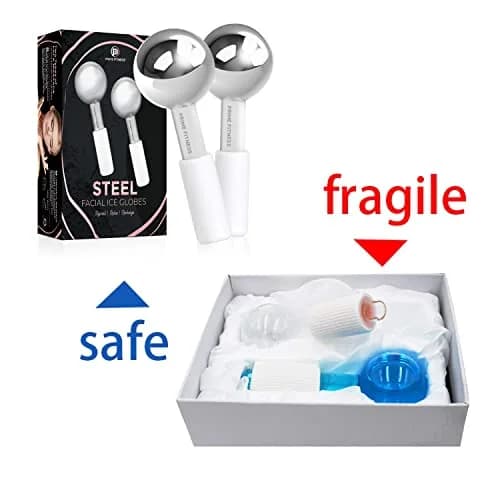 PRIME Fitness Ice Globes for Facials | Unbreakable Steel Cooling Roller 2 Count (Pack of 1) | Stimulate Circulation, Reduce Puffiness, Wrinkles thumbnail 7
