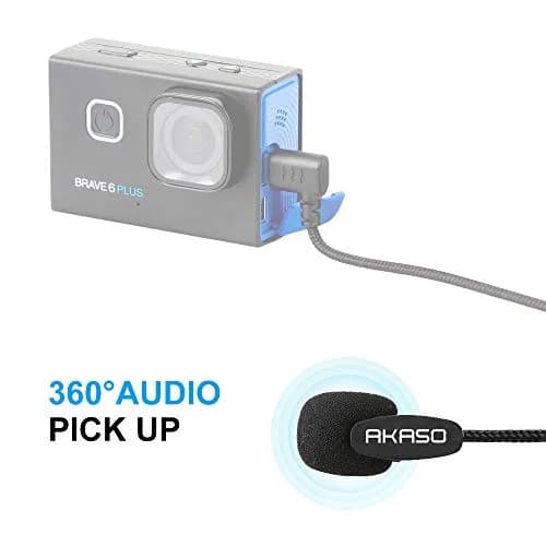 AKASO External Microphone for Brave 7/8/6 Plus Action Camera | Type-C Port thumbnail 6