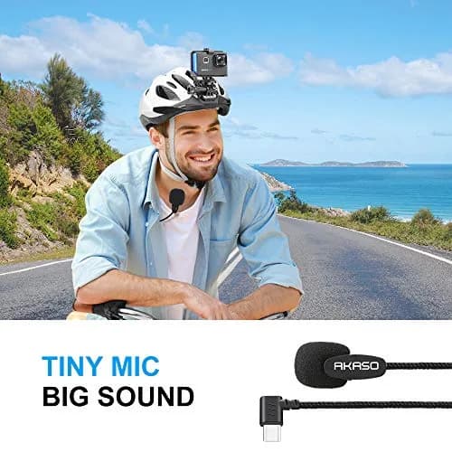 AKASO External Microphone for Brave 7/8/6 Plus Action Camera | Type-C Port thumbnail 7
