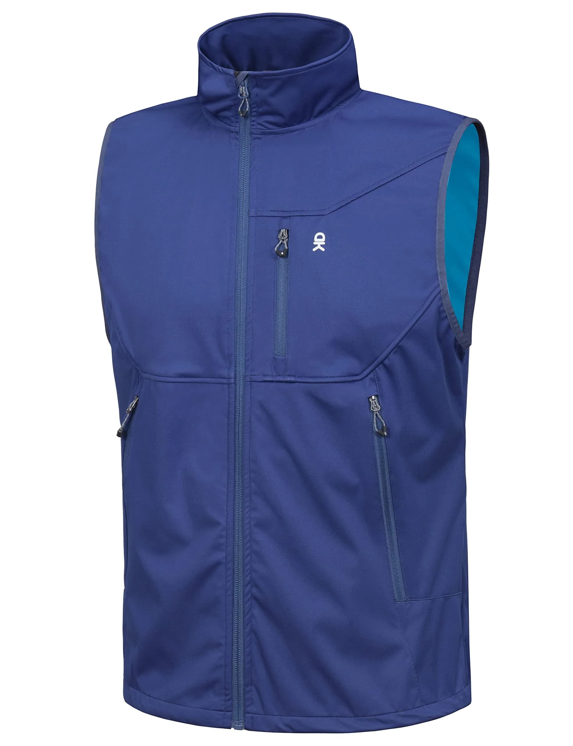 Little Donkey Andy Men's Lightweight Golf Vest Outerwear Blue M | Water-Resistant, Slim Fit, Packable - main product image