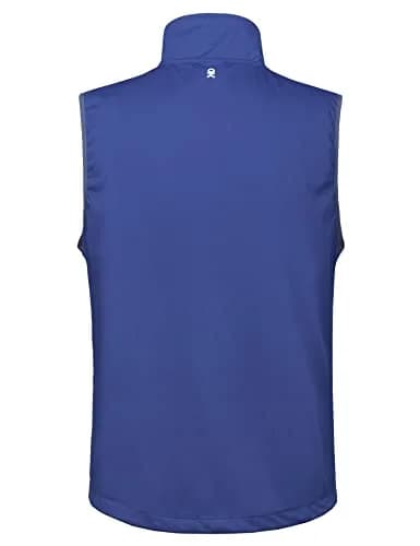 Little Donkey Andy Men's Lightweight Golf Vest Outerwear Blue M | Water-Resistant, Slim Fit, Packable thumbnail 2