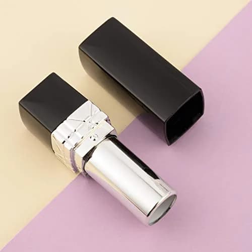 Allwon 10Pcs Black Empty Lipstick Tubes DIY Lip Balm Container | Rectangle Tube for Custom Lipstick (approx 75mm x 20mm) thumbnail 4