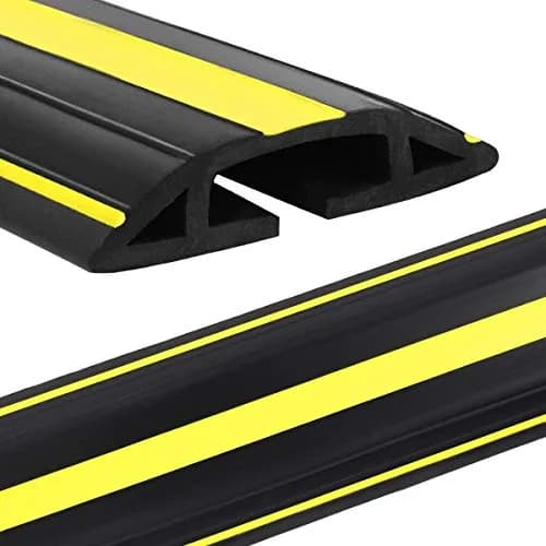 Eapele Heavy Duty Floor Cable Cover Protector 3.03" Wide x 10 ft Long | Prevents Trip Hazards thumbnail 1