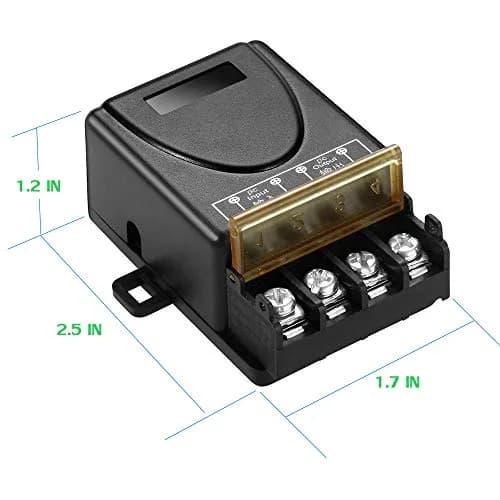 QOFOWIN DC 12V-72V Remote Control Switch with 3000W High Power & 300m Range | 2 Remotes Included thumbnail 6