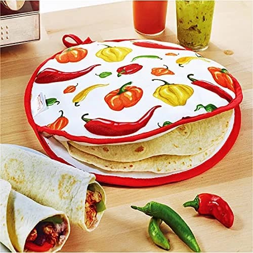 LEONAL Tortilla Warmer 12 Inch Insulated Pouch Cloth | Keeps Food Warm for Up to One Hour thumbnail 1
