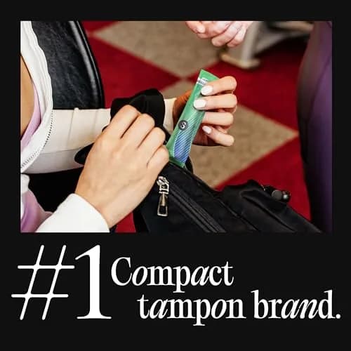 U by Kotex Click Compact Tampons Super Absorbency 128 Count | Gynecologist-Tested, OEKO TEX Certified thumbnail 5