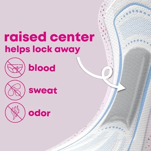 U by Kotex Balance Teen Ultra Thin Pads with Wings, Heavy Absorbency, 56 Count (4 Packs of 14) | Dermatologist Tested for Sensitive Skin thumbnail 6