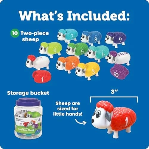 Learning Resources Snap-n-Learn Counting Sheep | Early Childhood Education Materials thumbnail 6