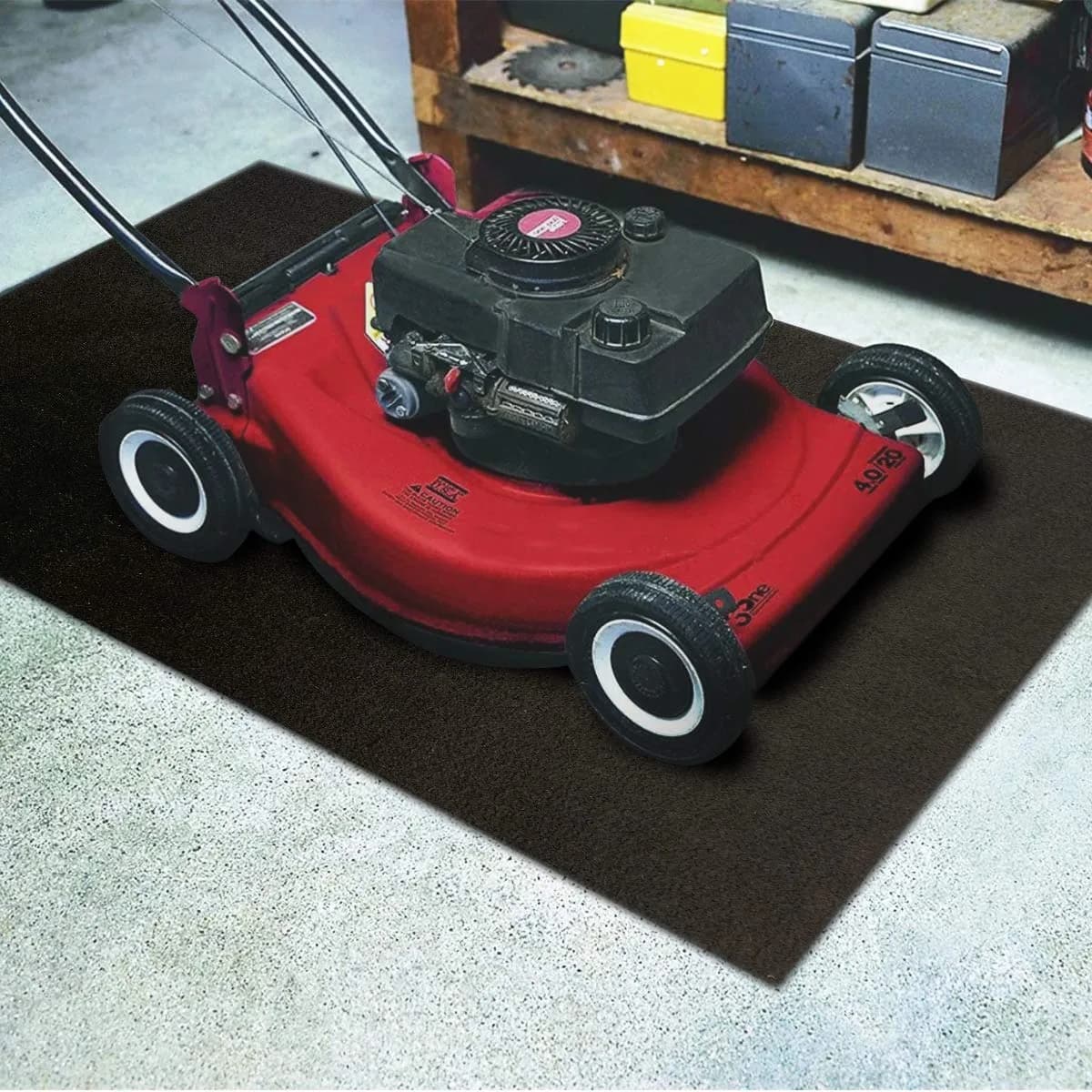 LINLA Absorbent Oil Spill Mat, Garage Floor Mat, 78.7cm x 99cm (30" x 39") | Protects Floors from Leaks & Spills - main product image