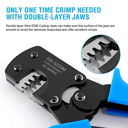 Knoweasy Micro Molex Crimper: Compatible with D-Sub, JST, JAE Connectors | Precise Ratcheting Tool for Micro Connectors thumbnail 4