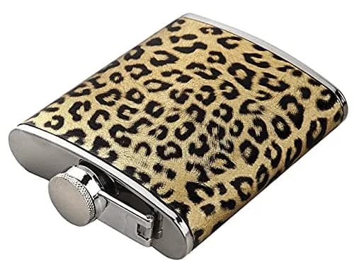 Eohak Leopard Print Flask 210ml (7oz) | Fun & Leakproof Stainless Steel for Parties thumbnail 4