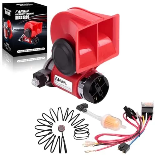 FARBIN 150dB Loud Air Horn Kit with Compressor 12V | Universal Fit for Trucks, Cars, SUVs thumbnail 1