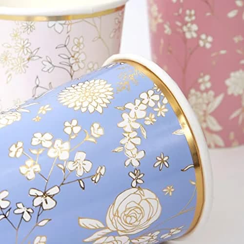 Meri Meri Flower Cups for Parties | Floral Floral Design, 9oz Capacity, Pack of 8 thumbnail 5