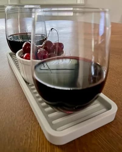 Happitasa Silicone Sink and Surface Organizer Tray, 12"x4" | Heat Safe, Dishwasher Safe, Bathroom & Kitchen thumbnail 7