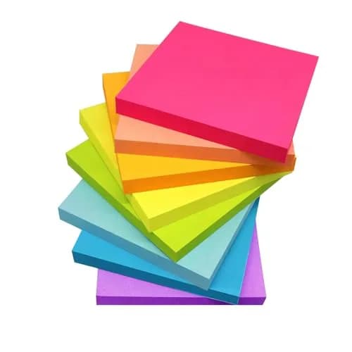 Vanpad 3x3 Inch Sticky Notes 24-Pack | Bright Colors, Super Sticky, 82 Sheets/Pad thumbnail 1