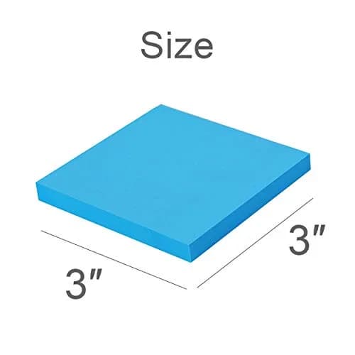 Vanpad 3x3 Inch Sticky Notes 24-Pack | Bright Colors, Super Sticky, 82 Sheets/Pad thumbnail 2