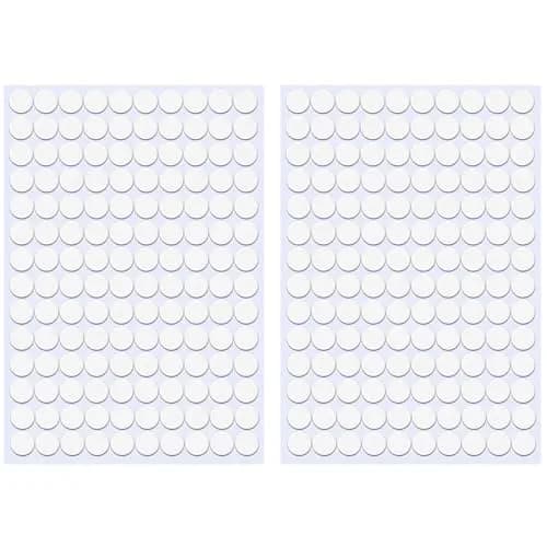 ZXUEZHENG White Self-Adhesive Screw Hole Stickers 12mm (0.47") | 280-Piece Pack for Furniture & Cabinets thumbnail 1