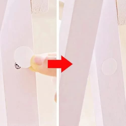ZXUEZHENG White Screw Hole Stickers | 192-Count (96 per Sheet) for Furniture thumbnail 7