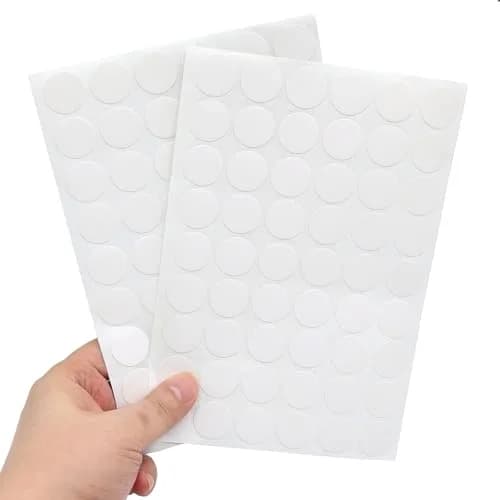 ZXUEZHENG Self-Adhesive Screw Hole Stickers White 21mm (0.83") | Covers Furniture Screw Holes thumbnail 5