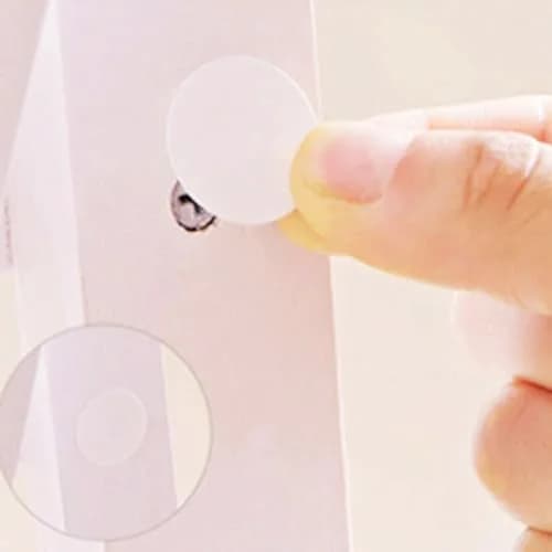 ZXUEZHENG Self-Adhesive Screw Hole Stickers White 21mm (0.83") | Covers Furniture Screw Holes thumbnail 6