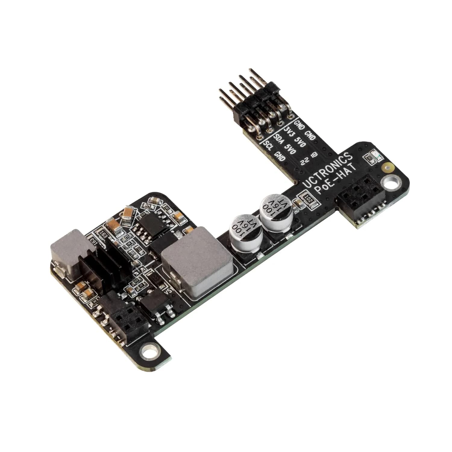 UCTRONICS PoE HAT for Raspberry Pi 4B/3B+ | Power Over Ethernet Support 802.3af - main product image