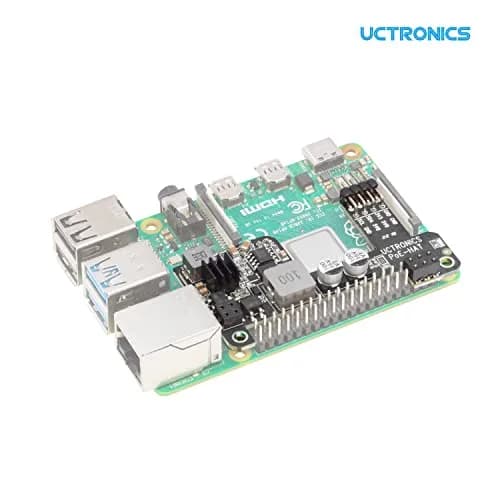 UCTRONICS PoE HAT for Raspberry Pi 4B/3B+ | Power Over Ethernet Support 802.3af thumbnail 5