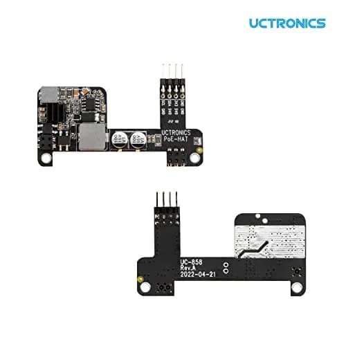 UCTRONICS PoE HAT for Raspberry Pi 4B/3B+ | Power Over Ethernet Support 802.3af thumbnail 3