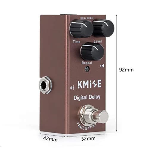 lotmusic Digital Delay Electric Guitar Effects Pedal 52mm (2.05in) x 92mm (3.62in) x 42mm (1.65in) | True Bypass Noise Reduction thumbnail 7