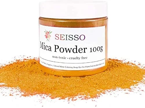 SEISSO Gold Mica Powder for Epoxy Resin 3.5 oz | Cosmetic Grade for Soap & Art thumbnail 2
