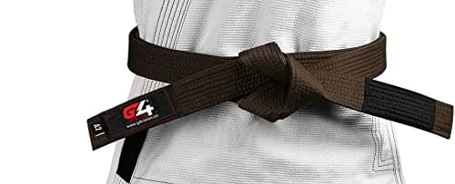 G4 VISION Jiu Jitsu BJJ Belt Brown A4 | Durable, Expert-Made for Training & Tournaments thumbnail 3