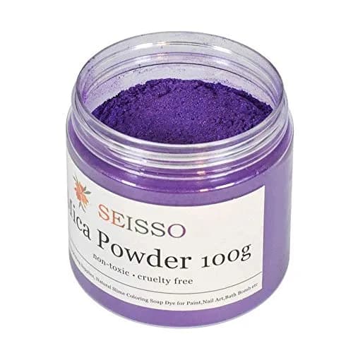 SEISSO Purple Mica Powder for Epoxy Resin 3.5 oz | Cosmetic Grade for Soap & Art thumbnail 1